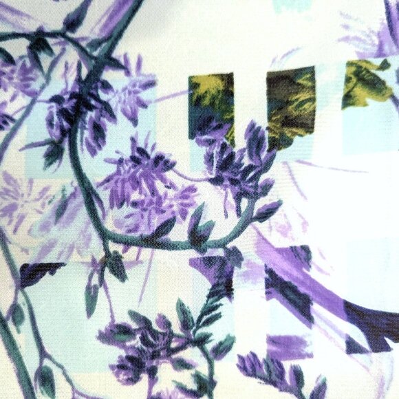 BCBGeneration | Botanical Lace Insets Tank Top in Aquashell Multi	| Size Medium - Picture 8 of 10